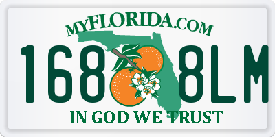 FL license plate 1688LM