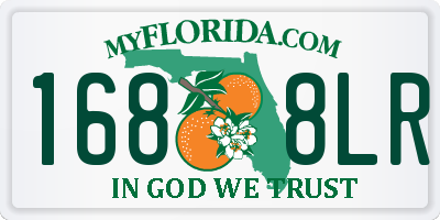 FL license plate 1688LR