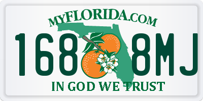 FL license plate 1688MJ