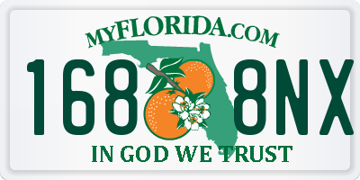 FL license plate 1688NX