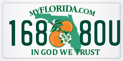 FL license plate 1688OU