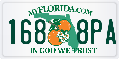 FL license plate 1688PA