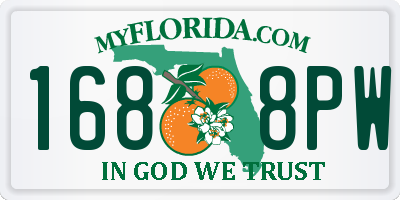 FL license plate 1688PW