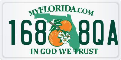 FL license plate 1688QA