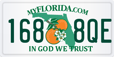 FL license plate 1688QE