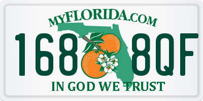 FL license plate 1688QF