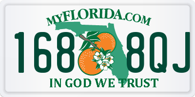 FL license plate 1688QJ