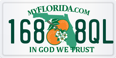 FL license plate 1688QL