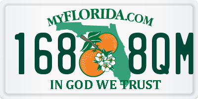 FL license plate 1688QM