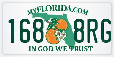 FL license plate 1688RG