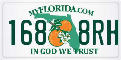 FL license plate 1688RH
