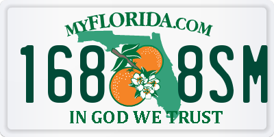 FL license plate 1688SM