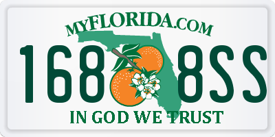 FL license plate 1688SS