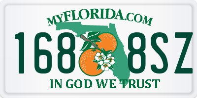 FL license plate 1688SZ