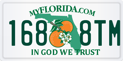 FL license plate 1688TM
