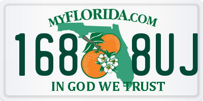 FL license plate 1688UJ
