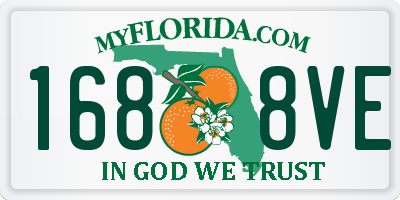 FL license plate 1688VE