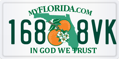 FL license plate 1688VK