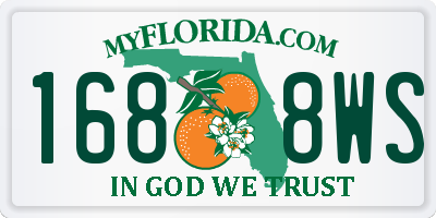 FL license plate 1688WS
