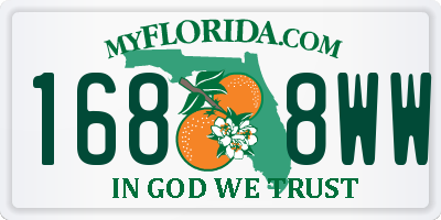 FL license plate 1688WW