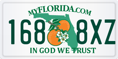 FL license plate 1688XZ