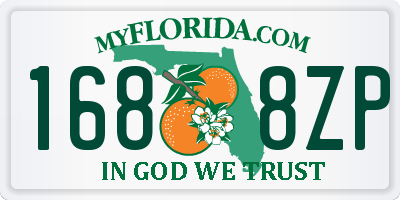 FL license plate 1688ZP