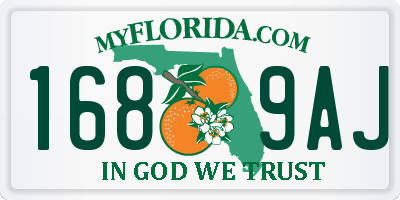 FL license plate 1689AJ