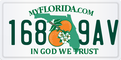 FL license plate 1689AV