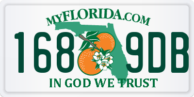 FL license plate 1689DB