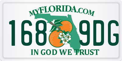 FL license plate 1689DG