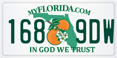 FL license plate 1689DW