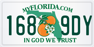 FL license plate 1689DY