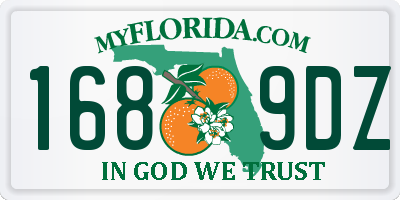 FL license plate 1689DZ