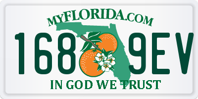 FL license plate 1689EV