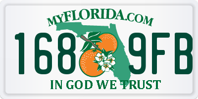 FL license plate 1689FB
