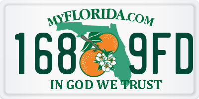 FL license plate 1689FD