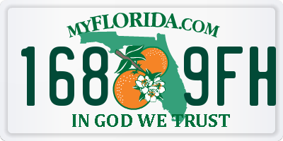 FL license plate 1689FH