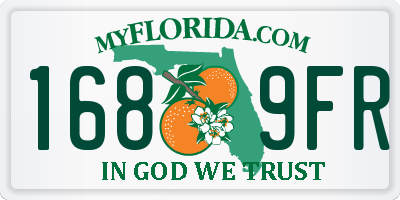 FL license plate 1689FR