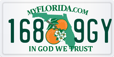 FL license plate 1689GY