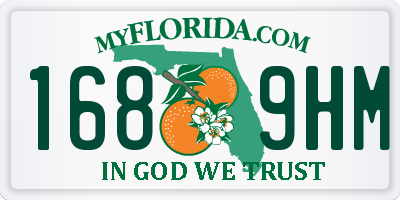 FL license plate 1689HM