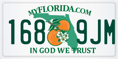 FL license plate 1689JM