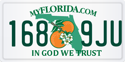 FL license plate 1689JU