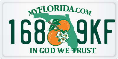 FL license plate 1689KF