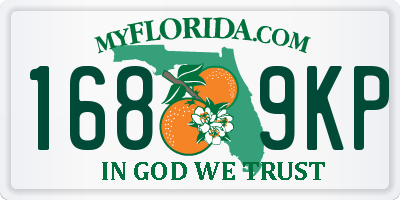 FL license plate 1689KP