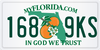 FL license plate 1689KS