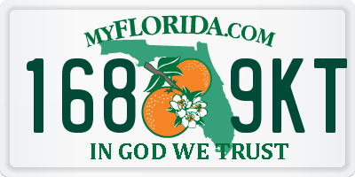 FL license plate 1689KT