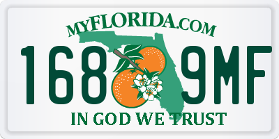 FL license plate 1689MF