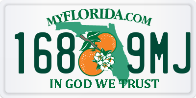 FL license plate 1689MJ