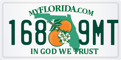 FL license plate 1689MT