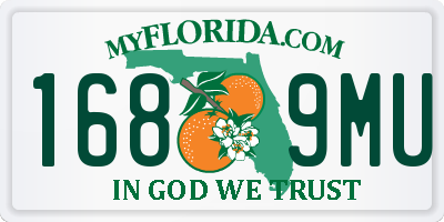 FL license plate 1689MU